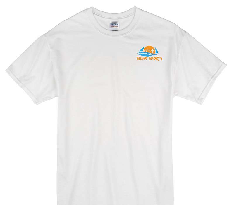 Custom Gildan 100% Cotton White T-Shirt
