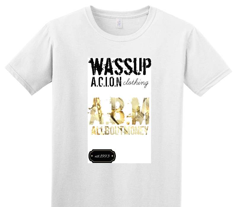 Custom Adult Soft Style 100% Cotton White T-Shirt