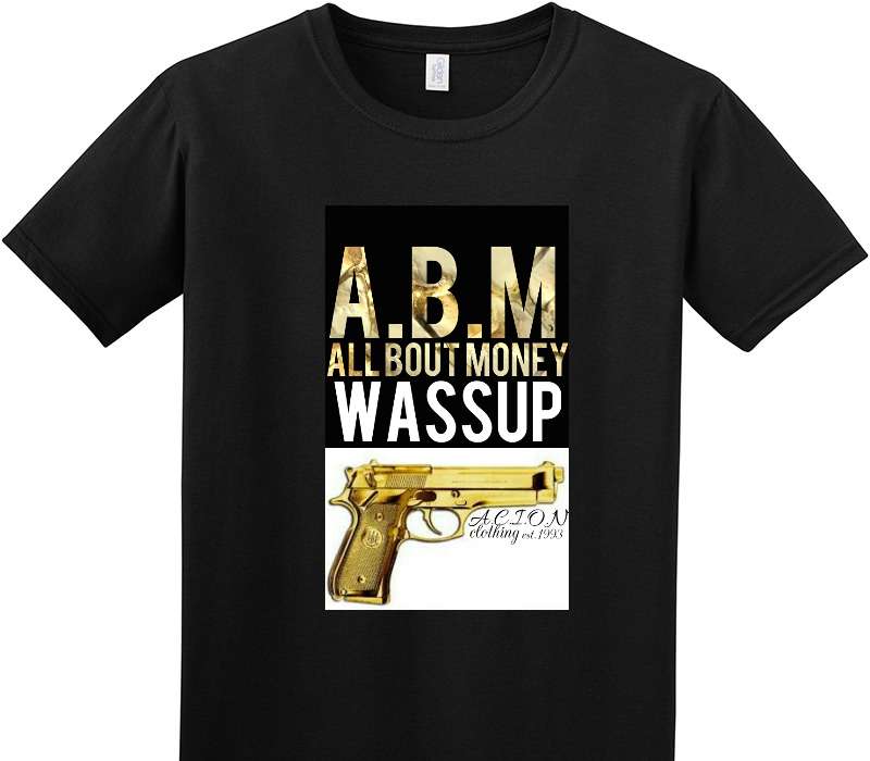 Custom Adult Soft Style 100% Cotton Black T-Shirt