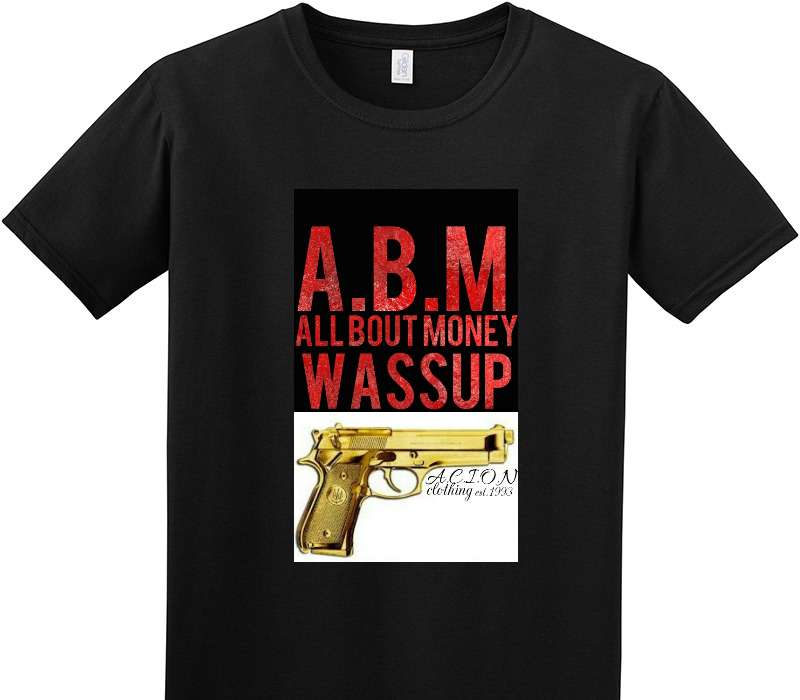 Custom Adult Soft Style 100% Cotton Black T-Shirt