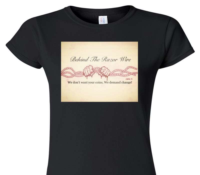 Custom Womens Soft Style 100% Cotton Black T-Shirt