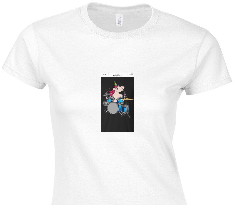 Custom Womens Soft Style 100% Cotton White T-Shirt
