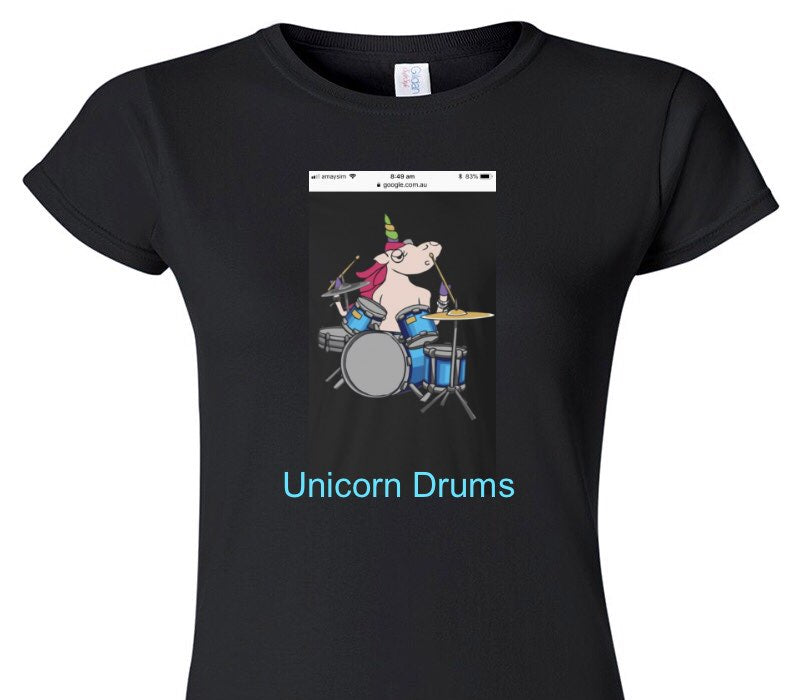 Custom Womens Soft Style 100% Cotton Black T-Shirt