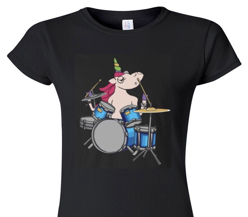 Custom Womens Soft Style 100% Cotton Black T-Shirt