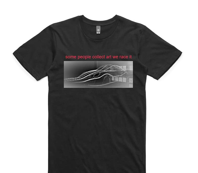 Custom AS Colour 100% Cotton Black T-Shirt