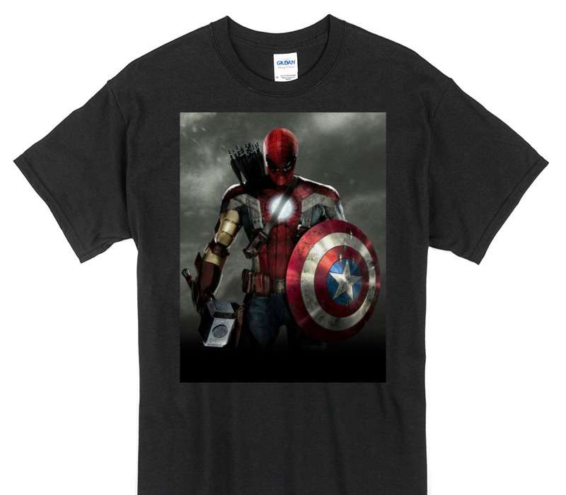 Custom Gildan 100% Cotton Black T-Shirt