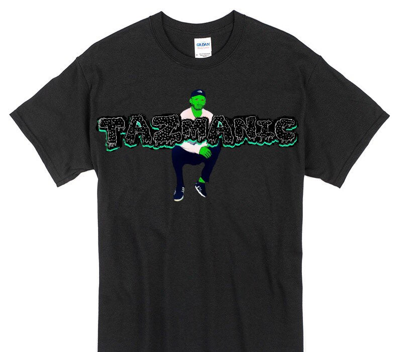 Custom Gildan 100% Cotton Black T-Shirt