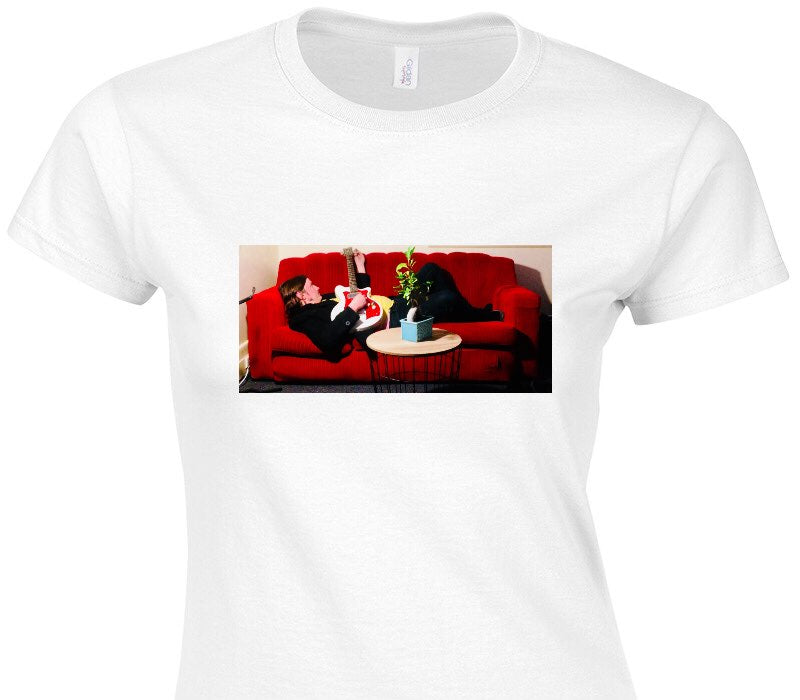 Custom Womens Soft Style 100% Cotton White T-Shirt