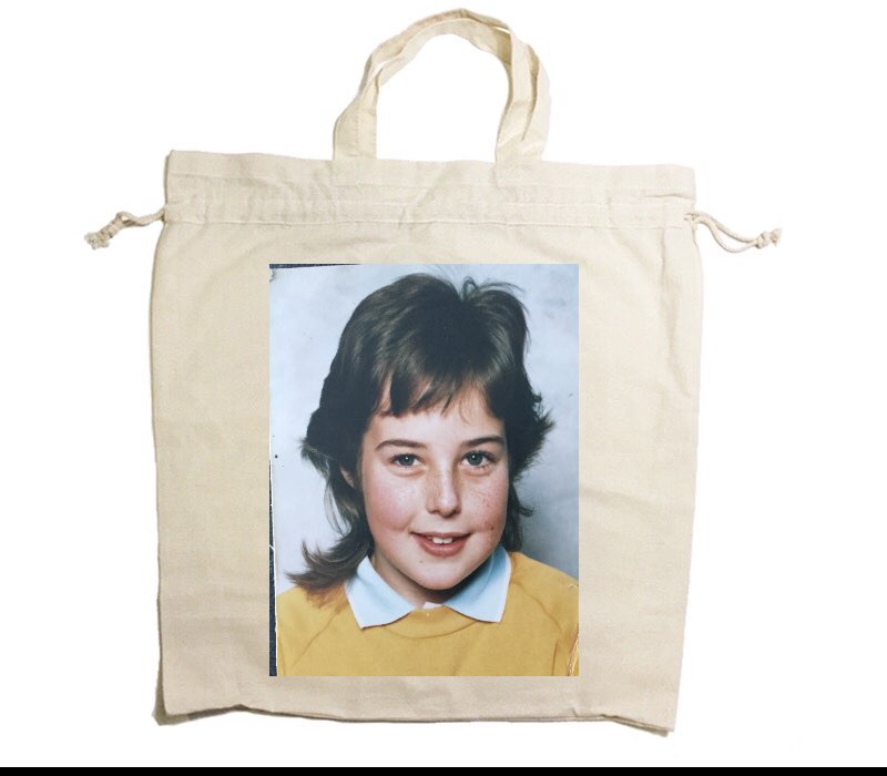 Custom Drawstring Tote Bag Cotton Calico