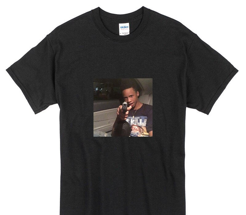 Custom Gildan 100% Cotton Black T-Shirt
