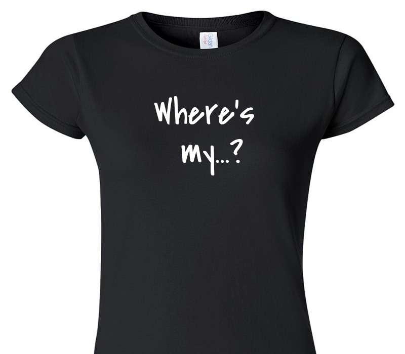 Custom Womens Soft Style 100% Cotton Black T-Shirt