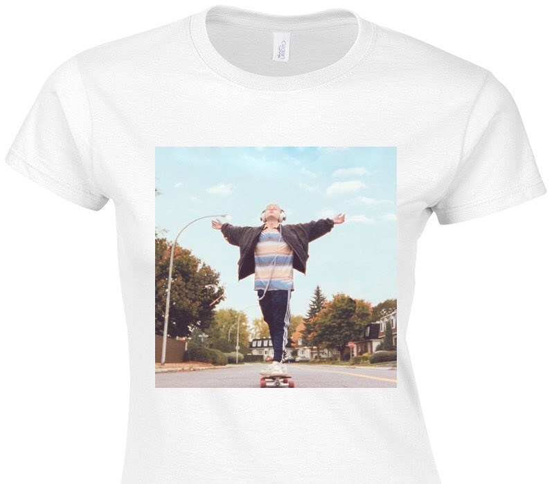 Custom Womens Soft Style 100% Cotton White T-Shirt