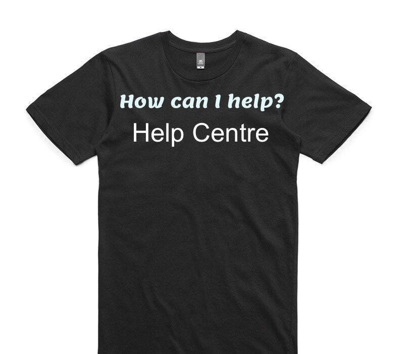 Custom AS Colour 100% Cotton Black T-Shirt
