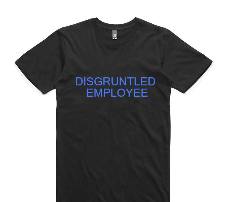 Custom AS Colour 100% Cotton Black T-Shirt
