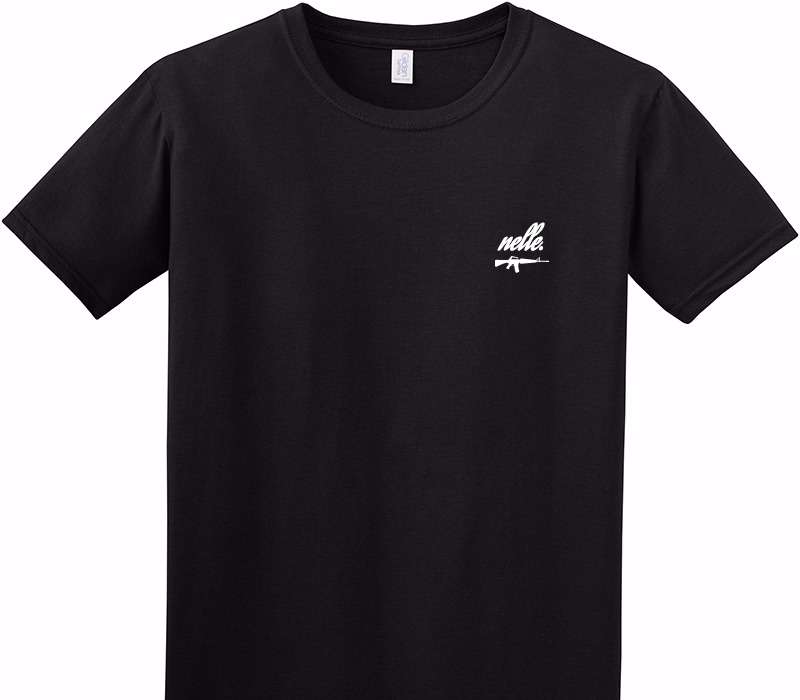 Custom Adult Soft Style 100% Cotton Black T-Shirt