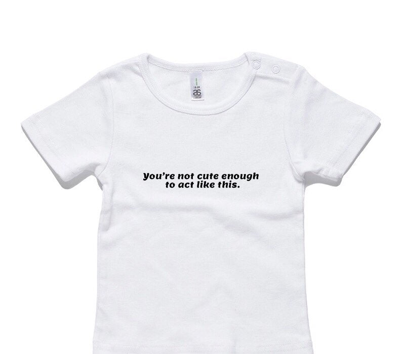 Custom AS Colour White Baby T-Shirt