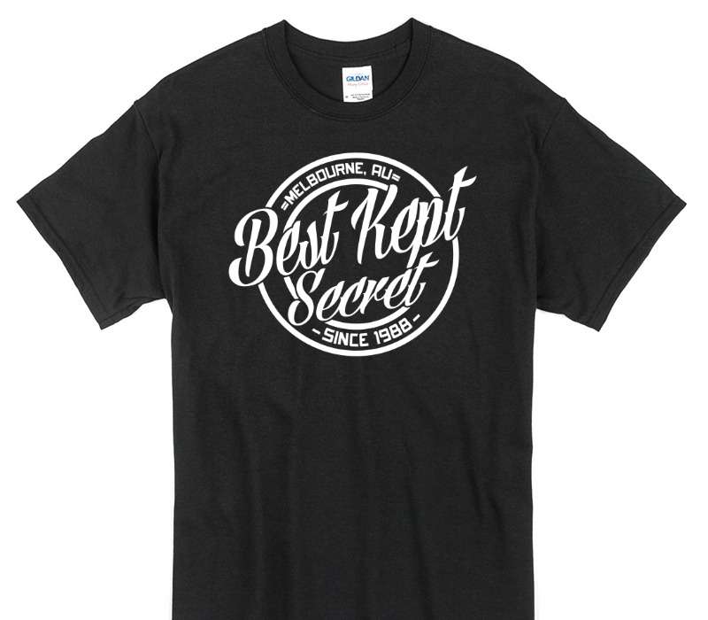Custom Gildan 100% Cotton Black T-Shirt