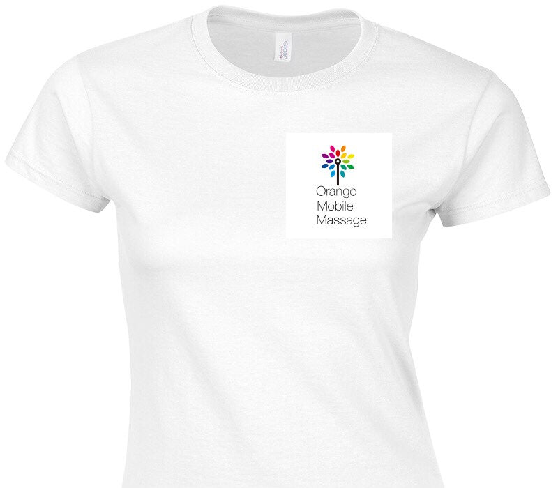 Custom Womens Soft Style 100% Cotton White T-Shirt