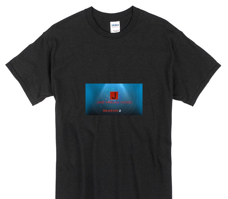 Custom Gildan 100% Cotton Black T-Shirt