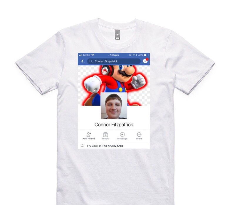 Custom AS Colour 100% Cotton White T-Shirt