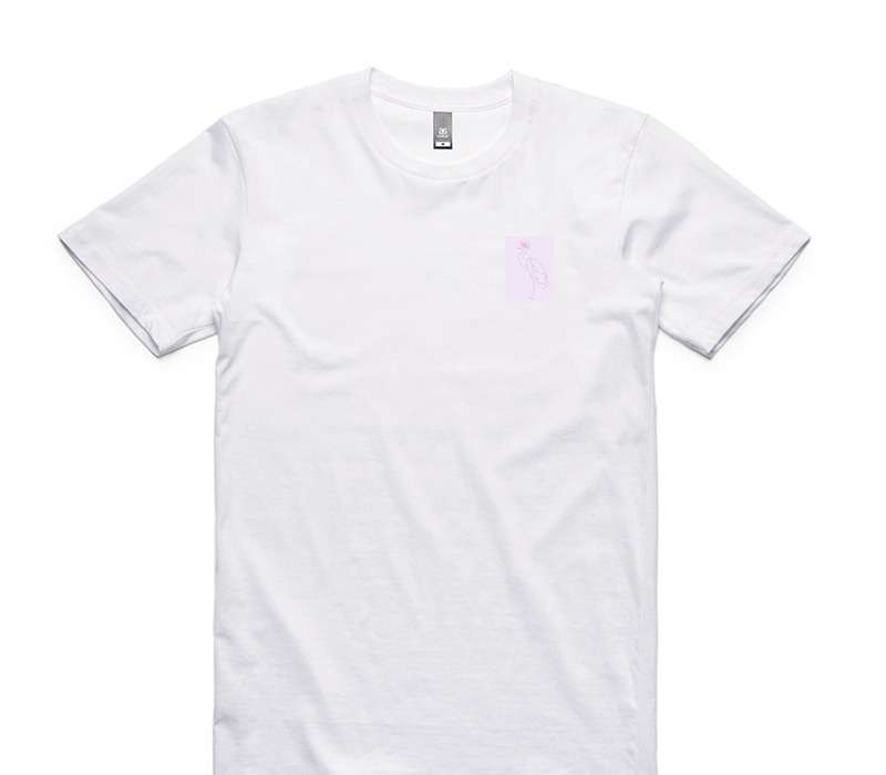 Custom AS Colour 100% Cotton White T-Shirt