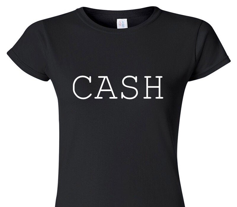 Custom Womens Soft Style 100% Cotton Black T-Shirt