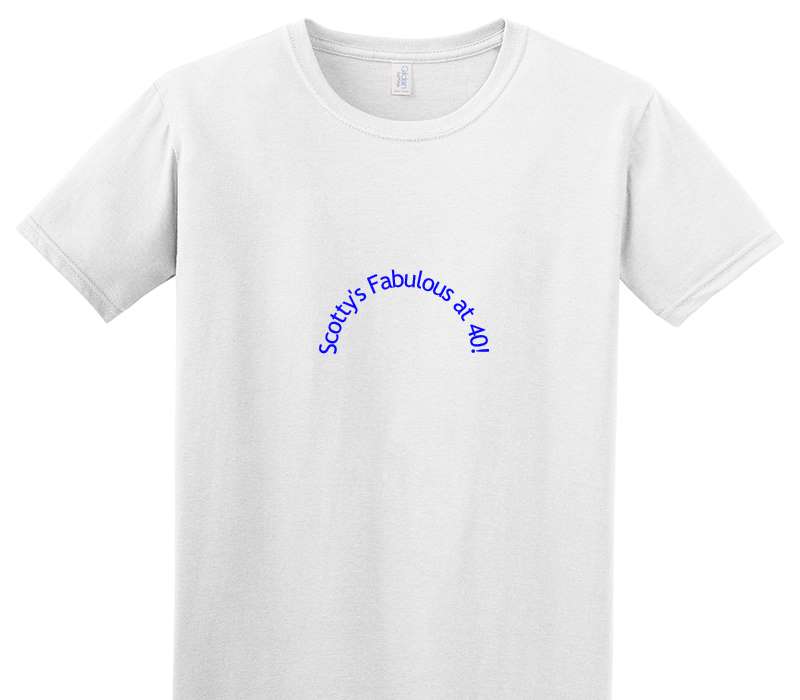 Custom Adult Soft Style 100% Cotton White T-Shirt