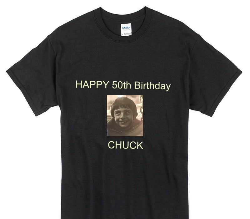 Custom Gildan 100% Cotton Black T-Shirt
