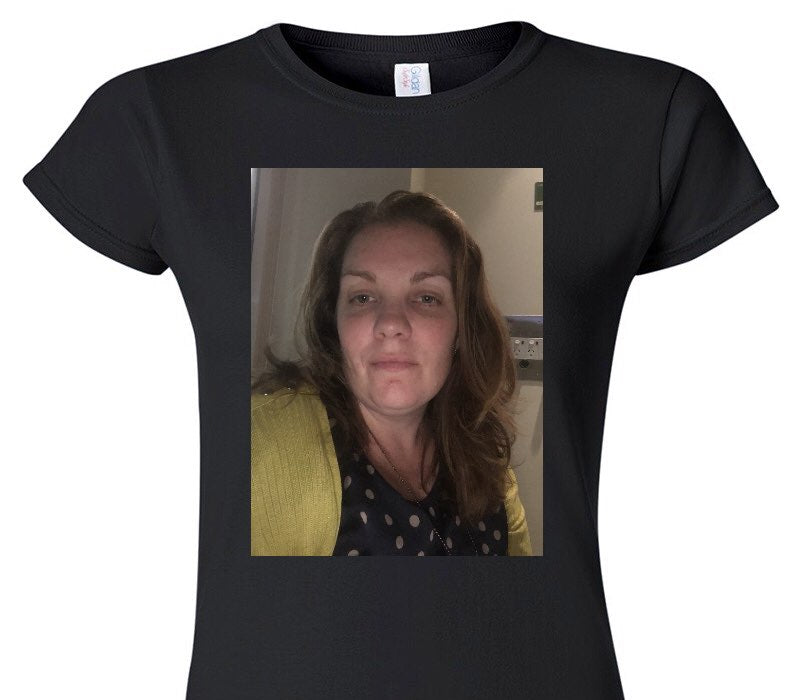 Custom Womens Soft Style 100% Cotton Black T-Shirt