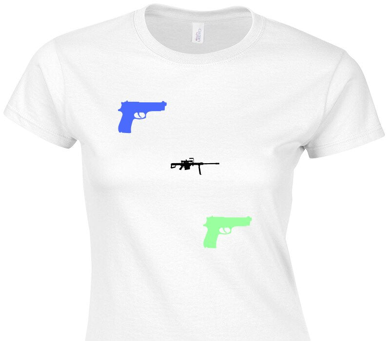 Custom Womens Soft Style 100% Cotton White T-Shirt