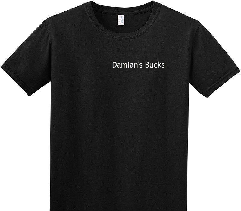 Custom Adult Soft Style 100% Cotton Black T-Shirt