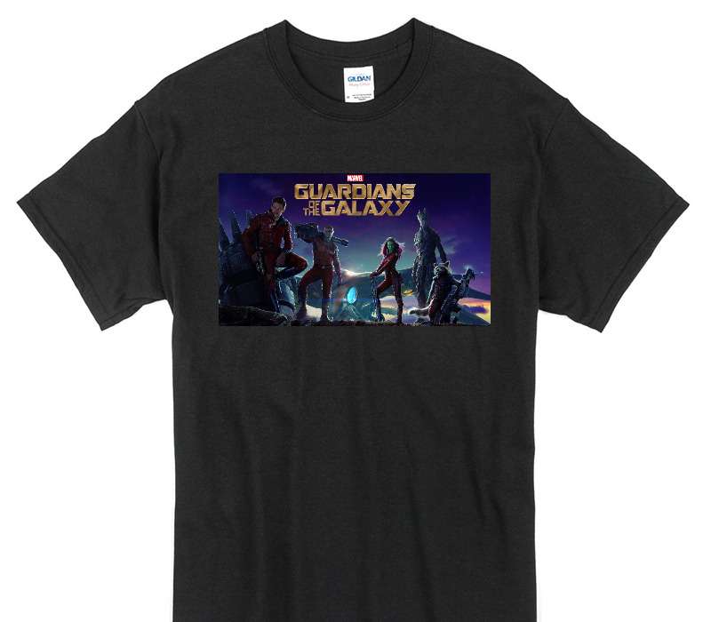 Custom Gildan 100% Cotton Black T-Shirt