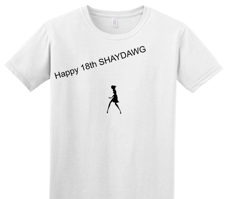 Custom Adult Soft Style 100% Cotton White T-Shirt