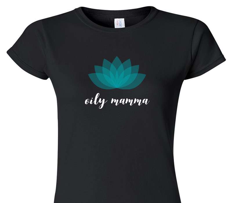 Custom Womens Soft Style 100% Cotton Black T-Shirt