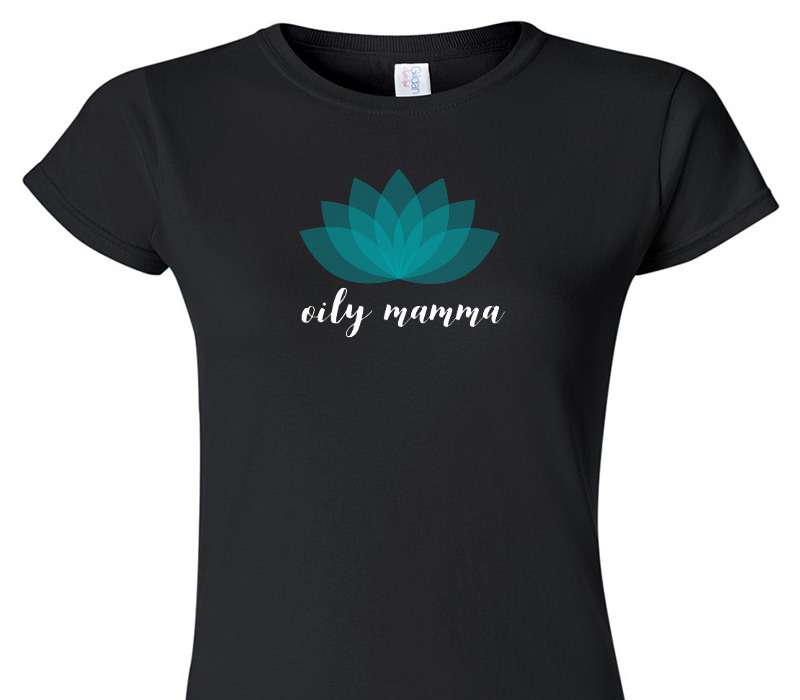 Custom Womens Soft Style 100% Cotton Black T-Shirt