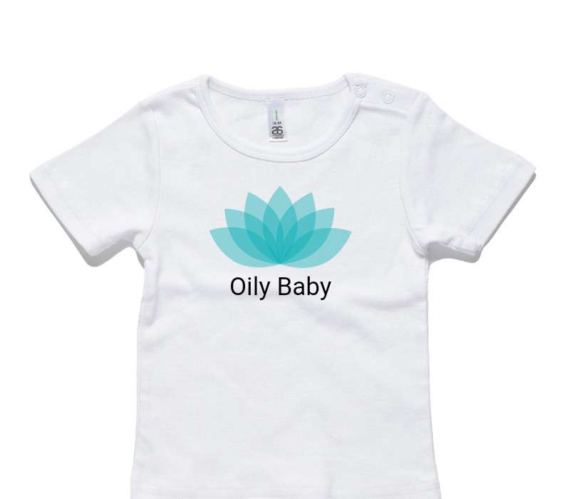 Custom AS Colour White Baby T-Shirt