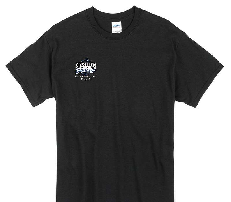Custom Gildan 100% Cotton Black T-Shirt