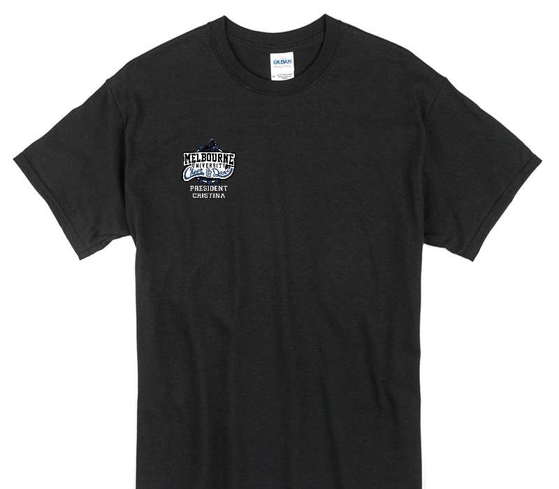 Custom Gildan 100% Cotton Black T-Shirt