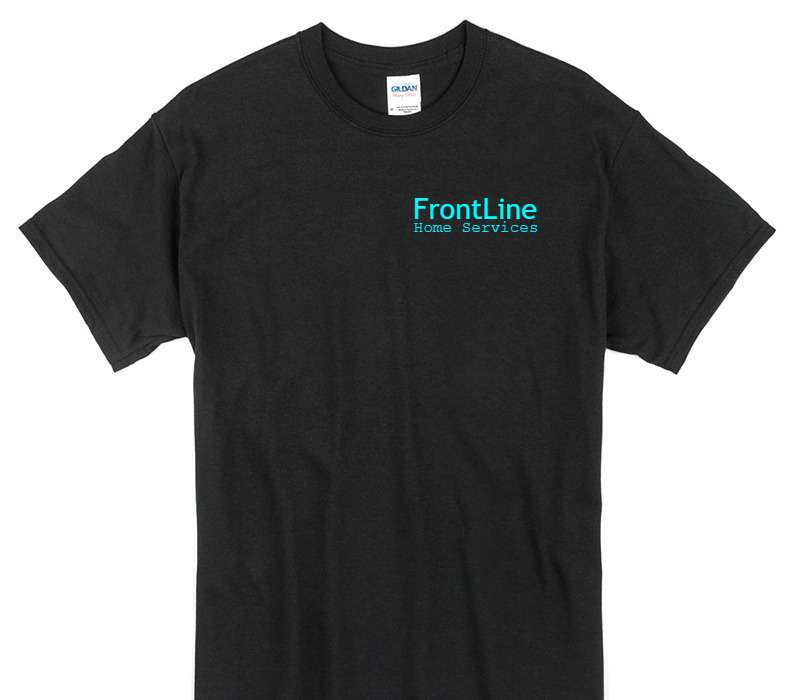 Custom Gildan 100% Cotton Black T-Shirt