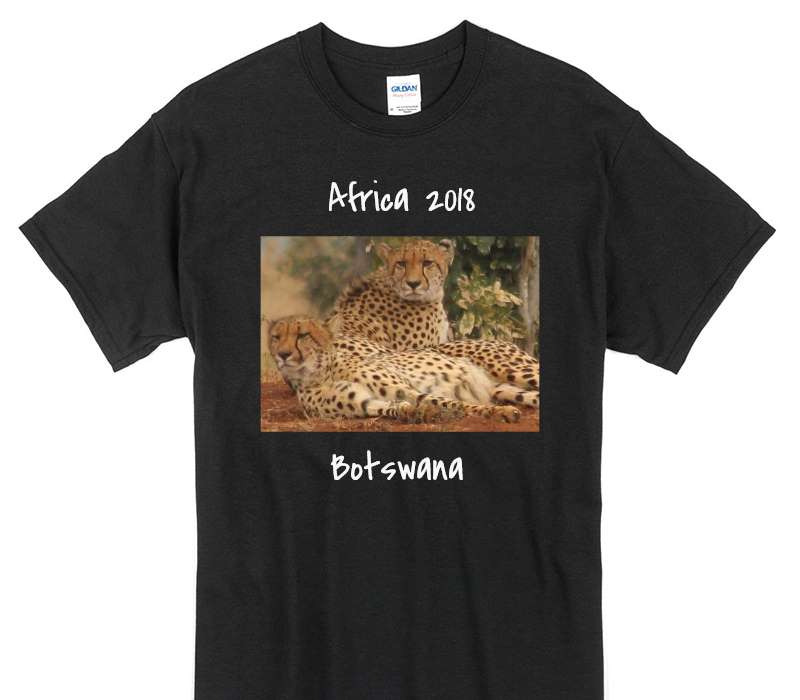 Custom Gildan 100% Cotton Black T-Shirt