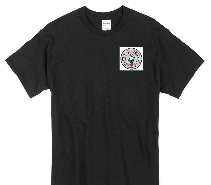 Custom Gildan 100% Cotton Black T-Shirt