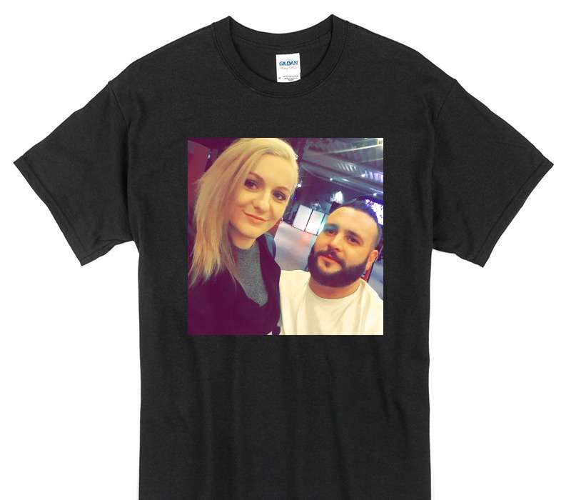 Custom Gildan 100% Cotton Black T-Shirt