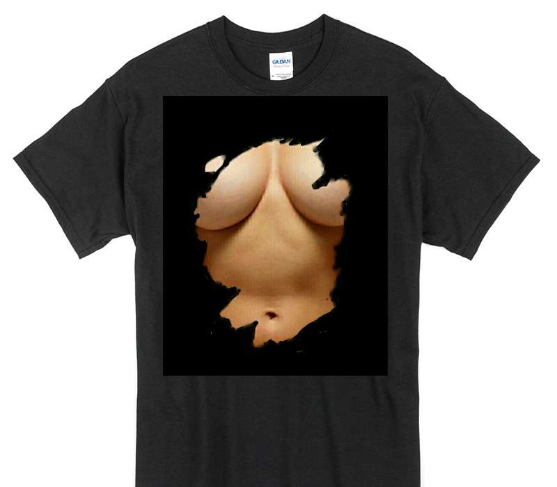 Custom Gildan 100% Cotton Black T-Shirt