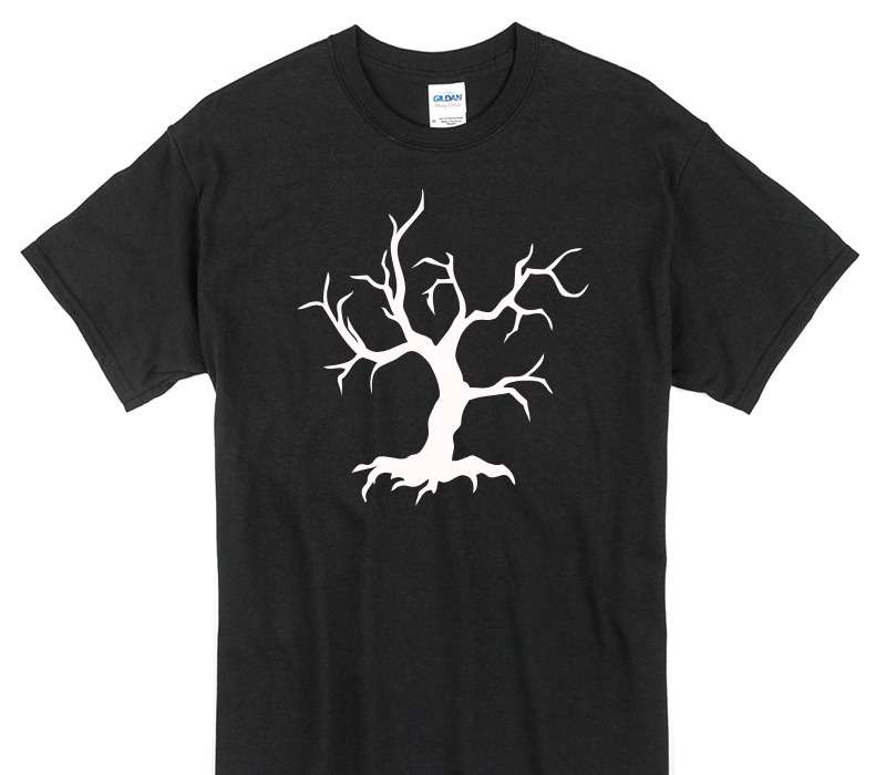 Custom Gildan 100% Cotton Black T-Shirt