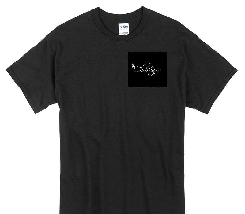 Custom Gildan 100% Cotton Black T-Shirt