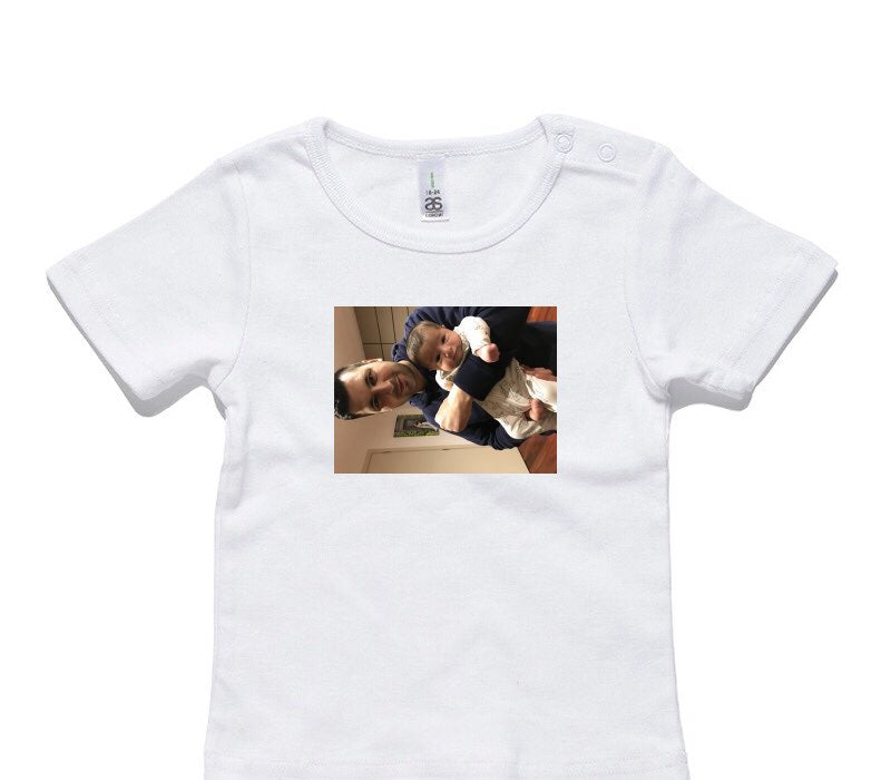 Custom AS Colour White Baby T-Shirt