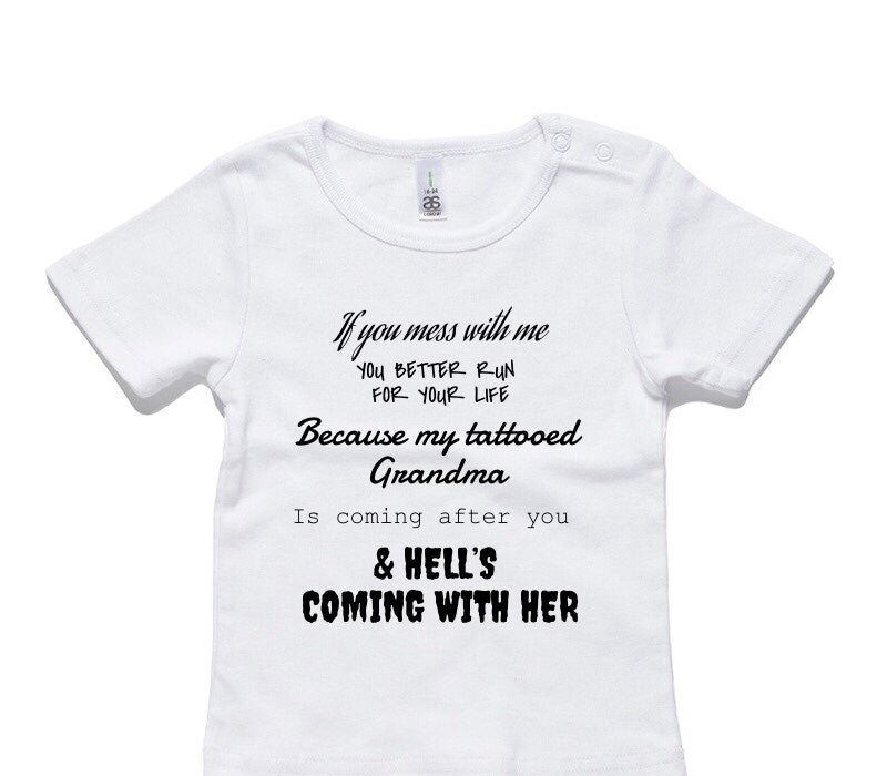 Custom AS Colour White Baby T-Shirt