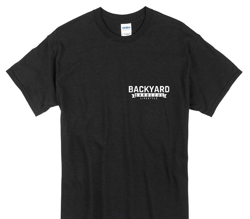Custom Gildan 100% Cotton Black T-Shirt
