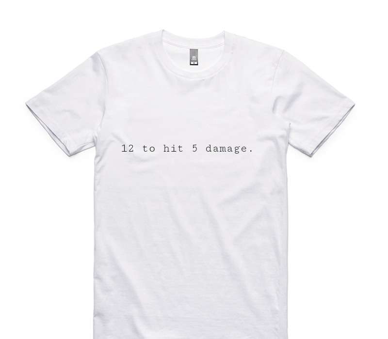 Custom AS Colour 100% Cotton White T-Shirt