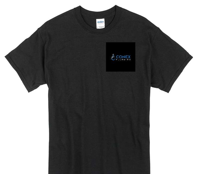 Custom Gildan 100% Cotton Black T-Shirt